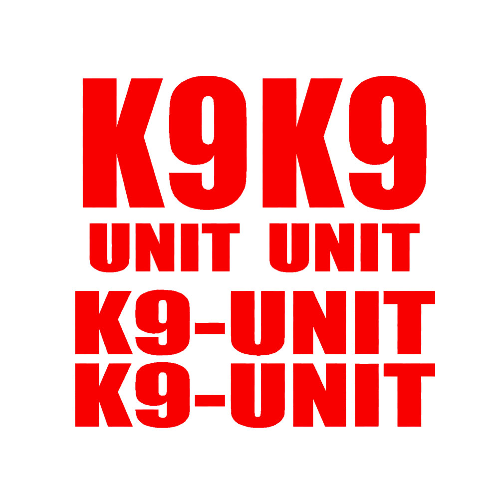 Home Office Logo - 4 個入り K-9 K9 ユニットデカールセット警察官犬ビニールステッカー車トラック窓用