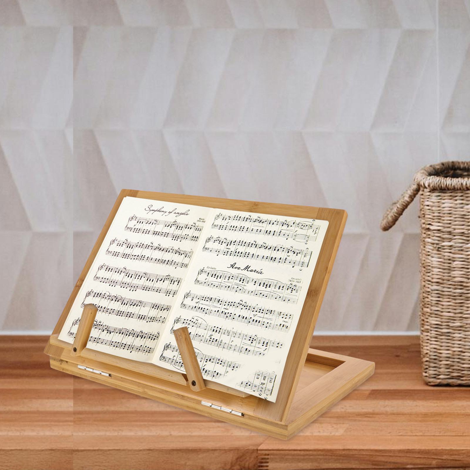 楽譜スタンド、卓上用、持ち運び可能、楽譜や書籍、聖書などを立 - Document Holder Stand のレビューと価格