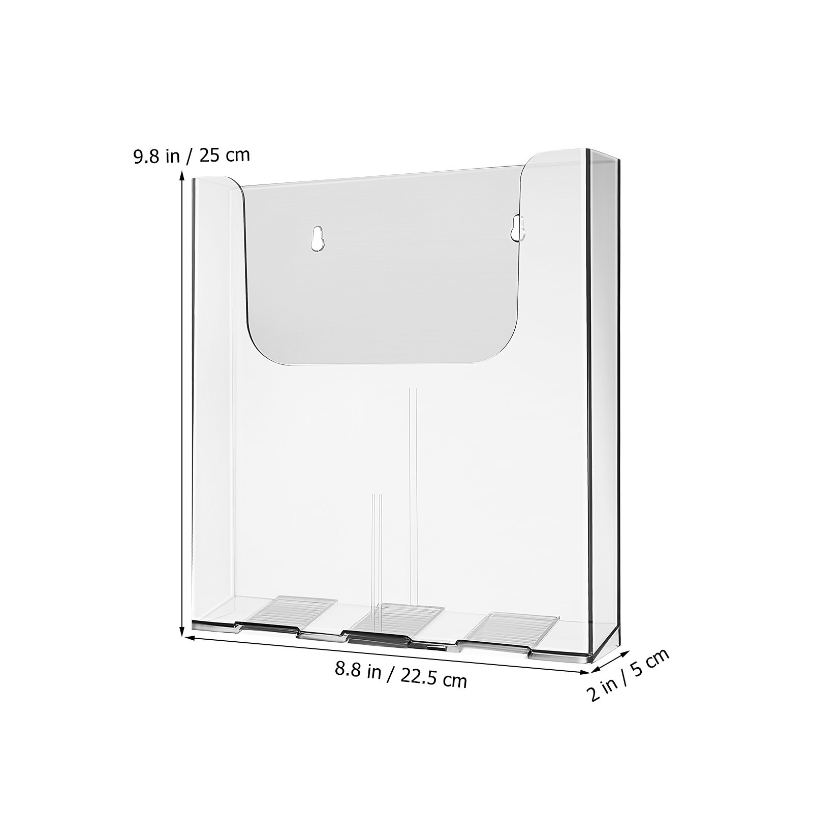 4個入り アクリル製マガジンホルダー 壁掛け式 透明 ドキュ - Document Holder Stand のレビューと価格