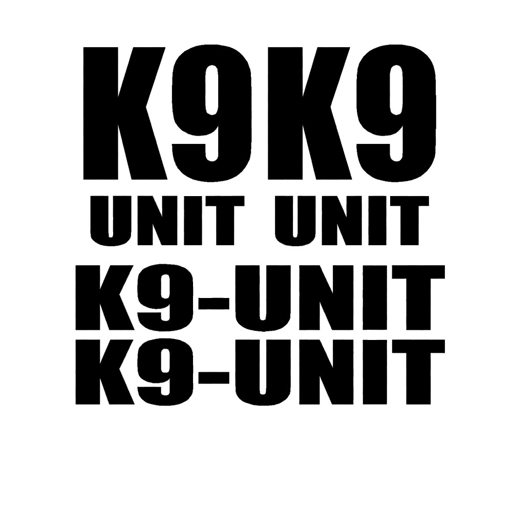 4 個入り K-9 K9 ユニットデカールセット警察官犬ビニ - Home Office Logo のレビューと価格