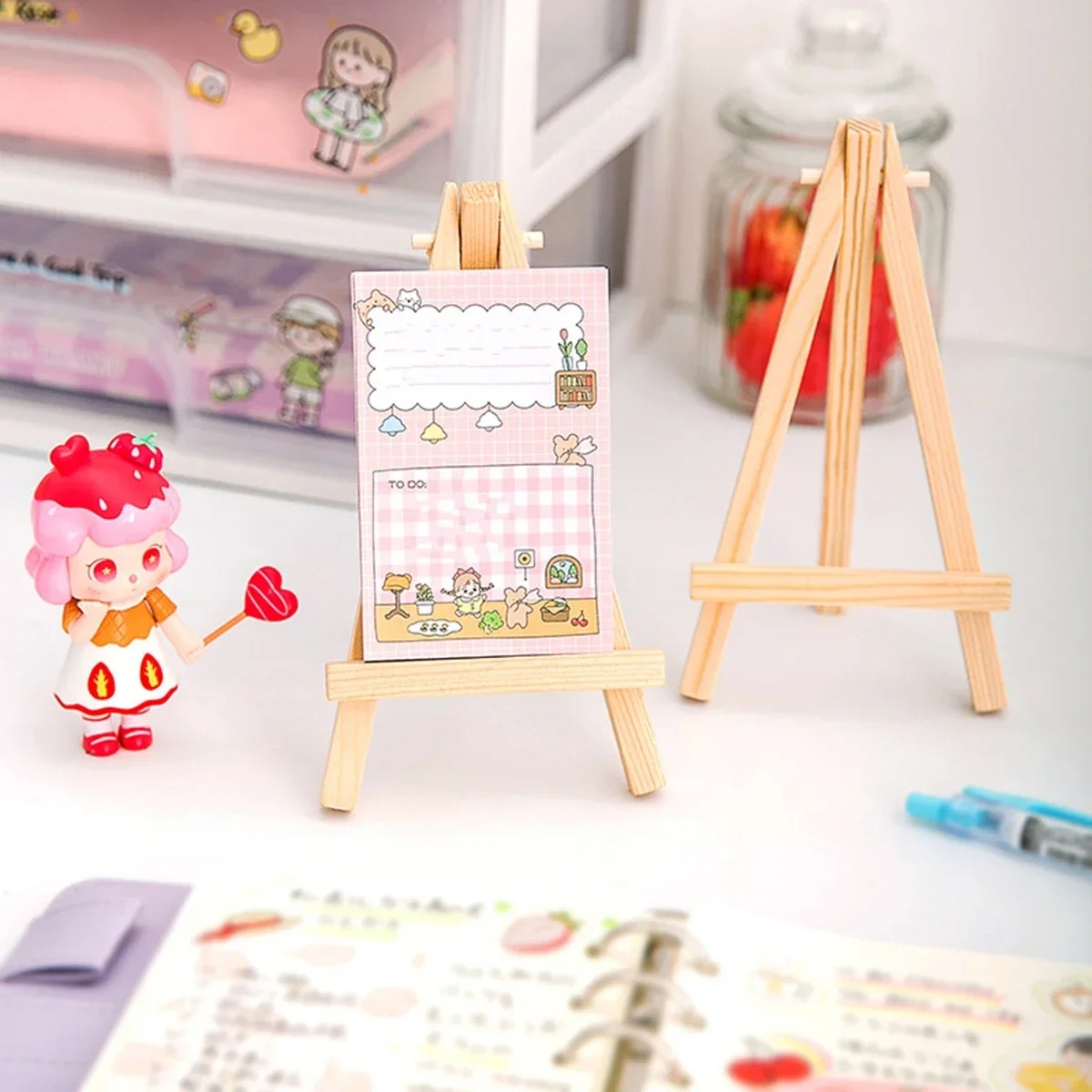 絵画用木製ミニイーゼルフレーム、三角形のディスプレイスタンド - Document Holder Stand のレビューと価格