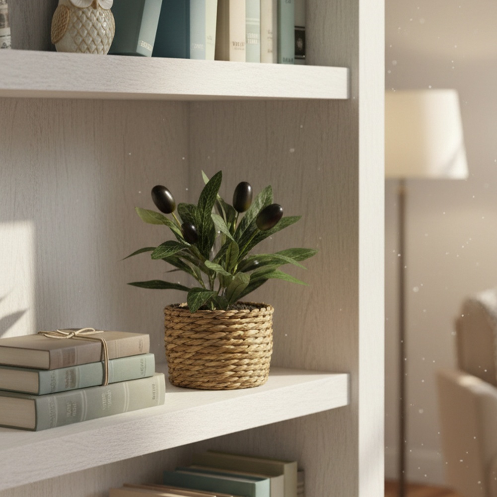 人工植物 ポケットオリーブツリー プラスチック製フェイク植物 - Home Office Layout のレビューと価格