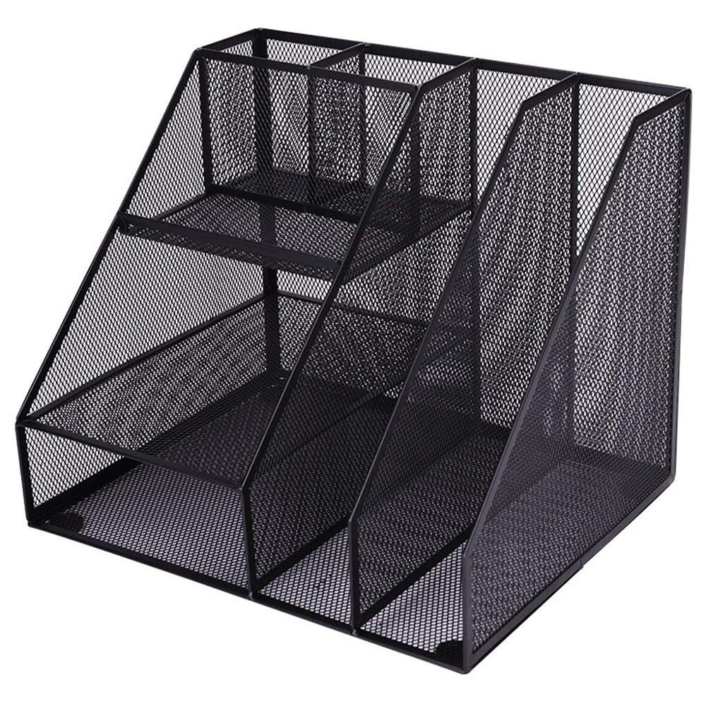 多機能金属製デスクトップオーガナイザー。シンプルな文具収納ラ - Document Holder Stand のレビューと価格